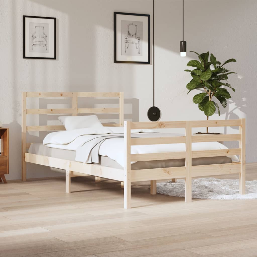 Bed Frame Without Mattress Solid Wood Pine Super King