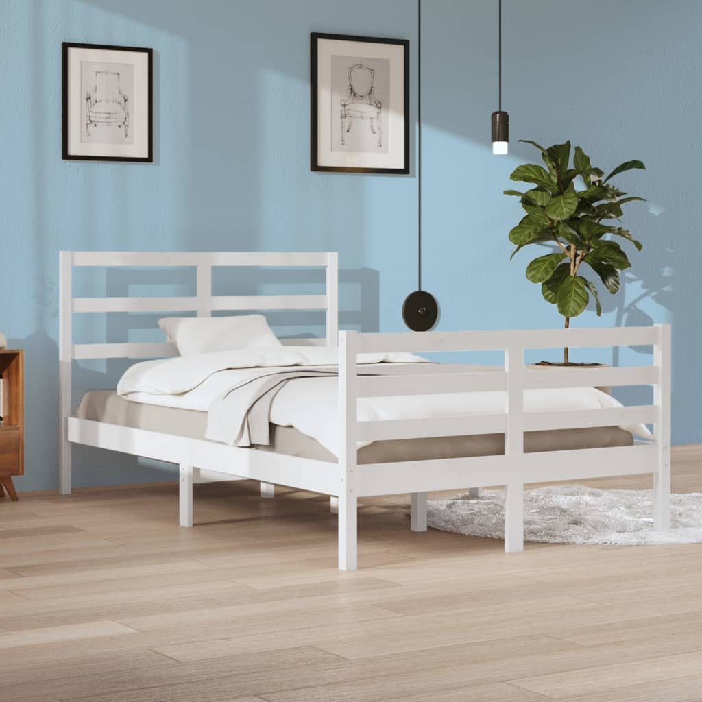 Bed Frame Without Mattress Solid Wood Pine Super King