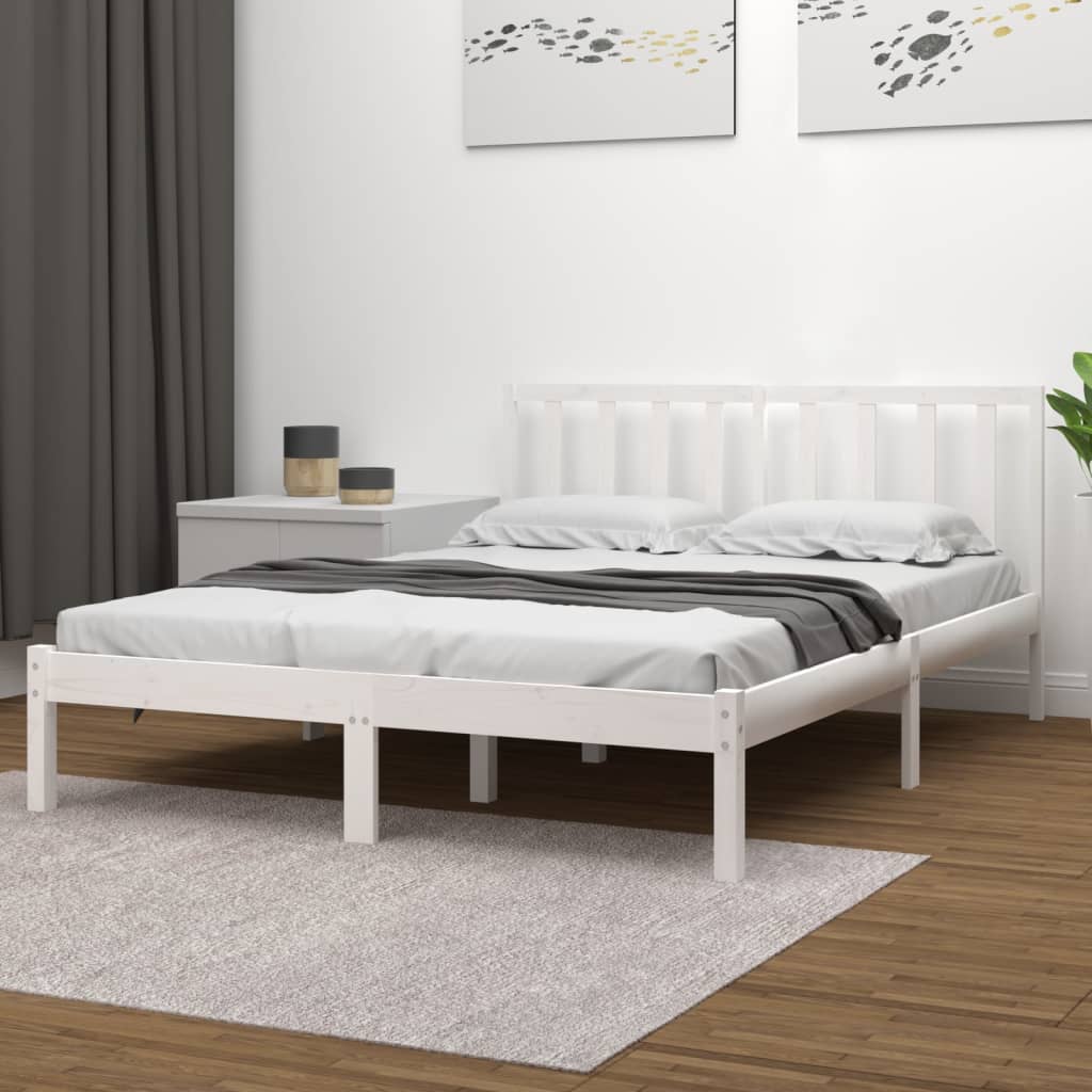 Bed Frame Without Mattress Solid Wood Pine