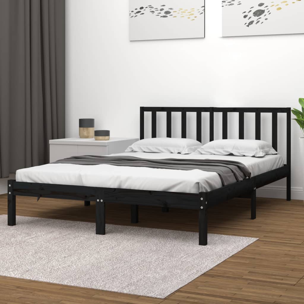 Bed Frame Without Mattress Solid Wood Pine
