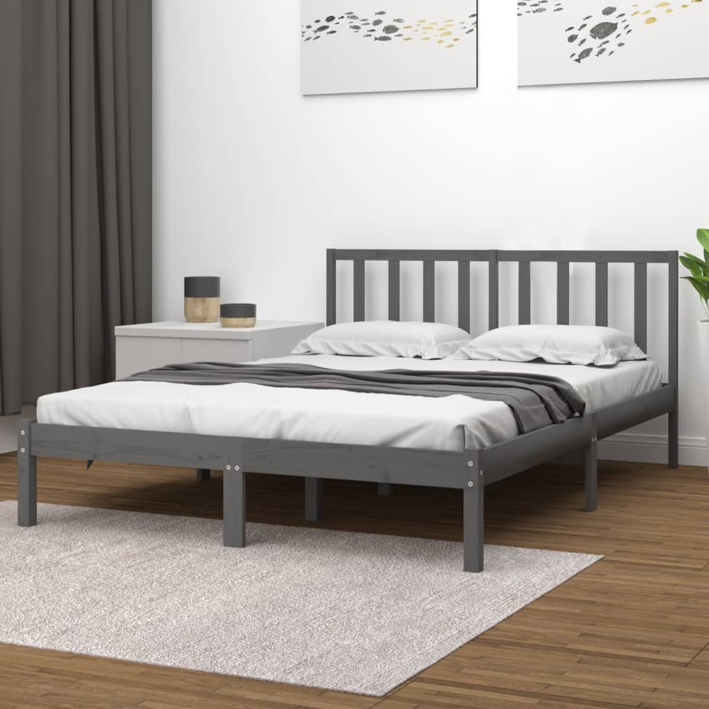 Bed Frame Without Mattress Solid Wood Pine
