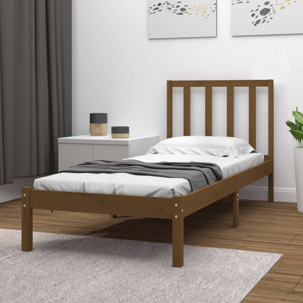 Bed Frame Without Mattress Solid Wood Pine