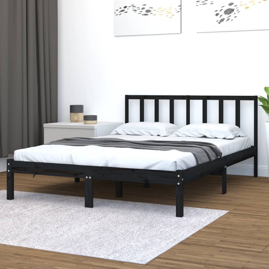Bed Frame Without Mattress Solid Wood Pine