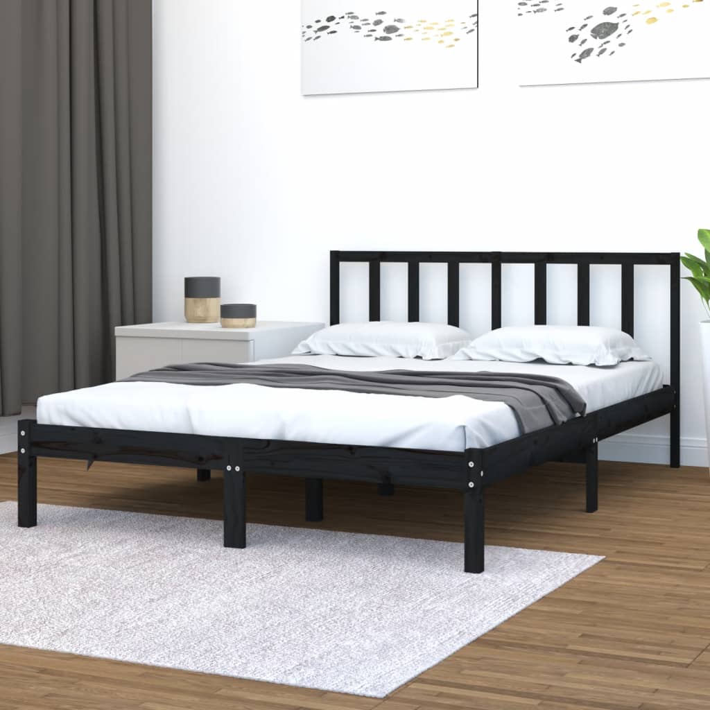 Bed Frame Without Mattress Solid Wood Pine