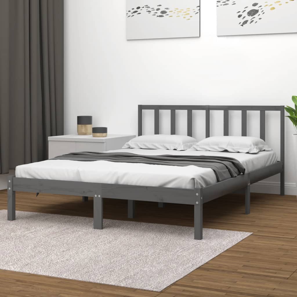 Bed Frame Without Mattress Solid Wood Pine