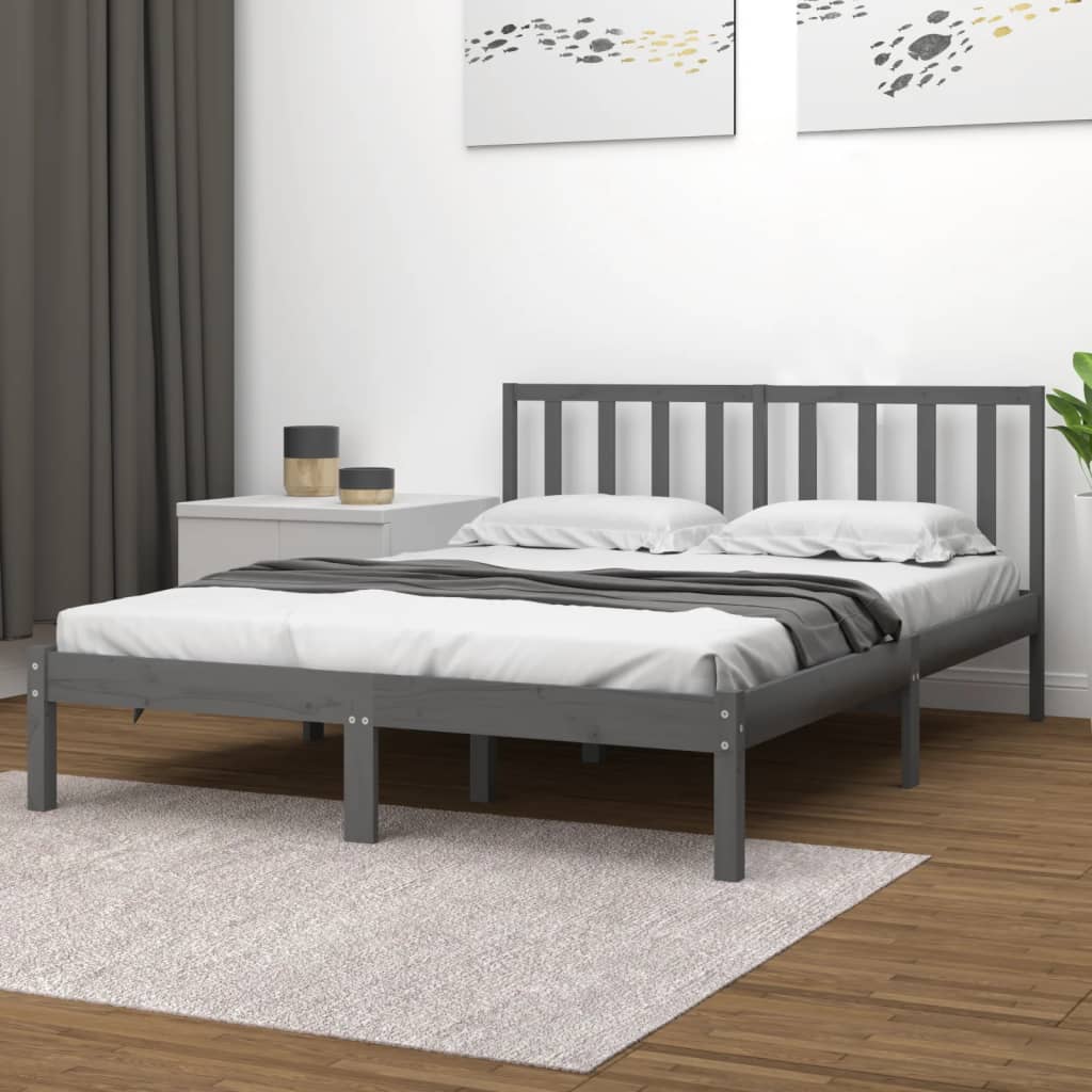 Bed Frame Without Mattress Solid Wood Pine