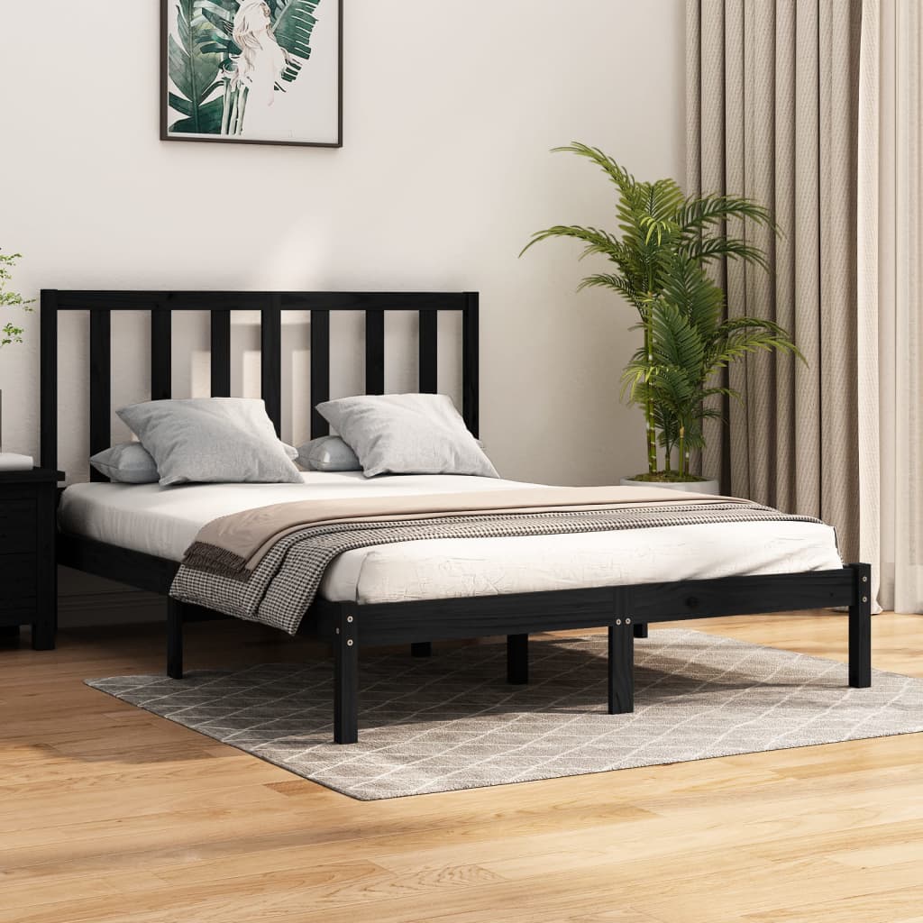 Bed Frame Without Mattress Solid Wood Pine King Size