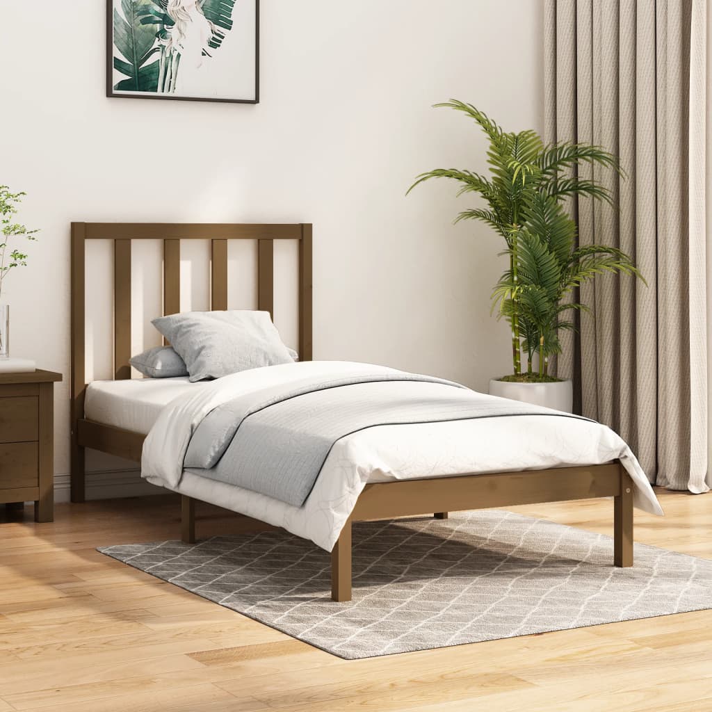 Bed Frame Without Mattress Solid Wood Pine King Size