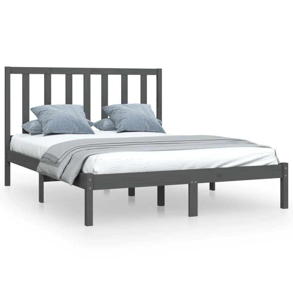 Bed Frame Without Mattress Solid Wood Pine King Size