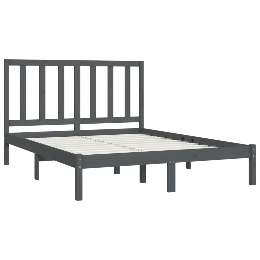 Bed Frame Without Mattress Solid Wood Pine King Size