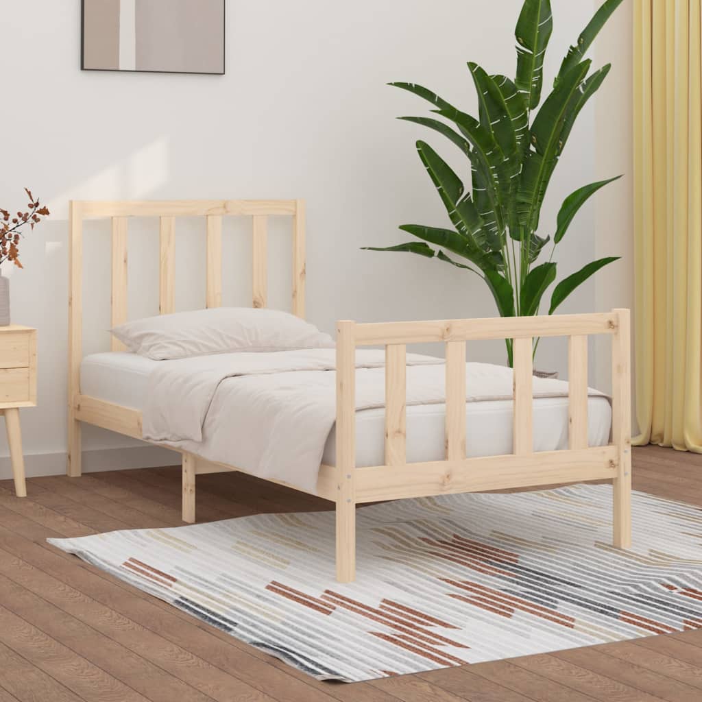 Bed Frame Without Mattress Small Double Solid Wood