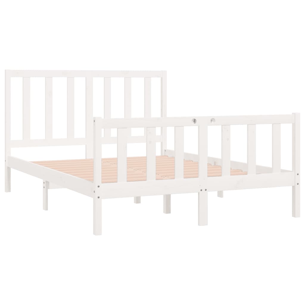 Bed Frame Without Mattress Small Double Solid Wood