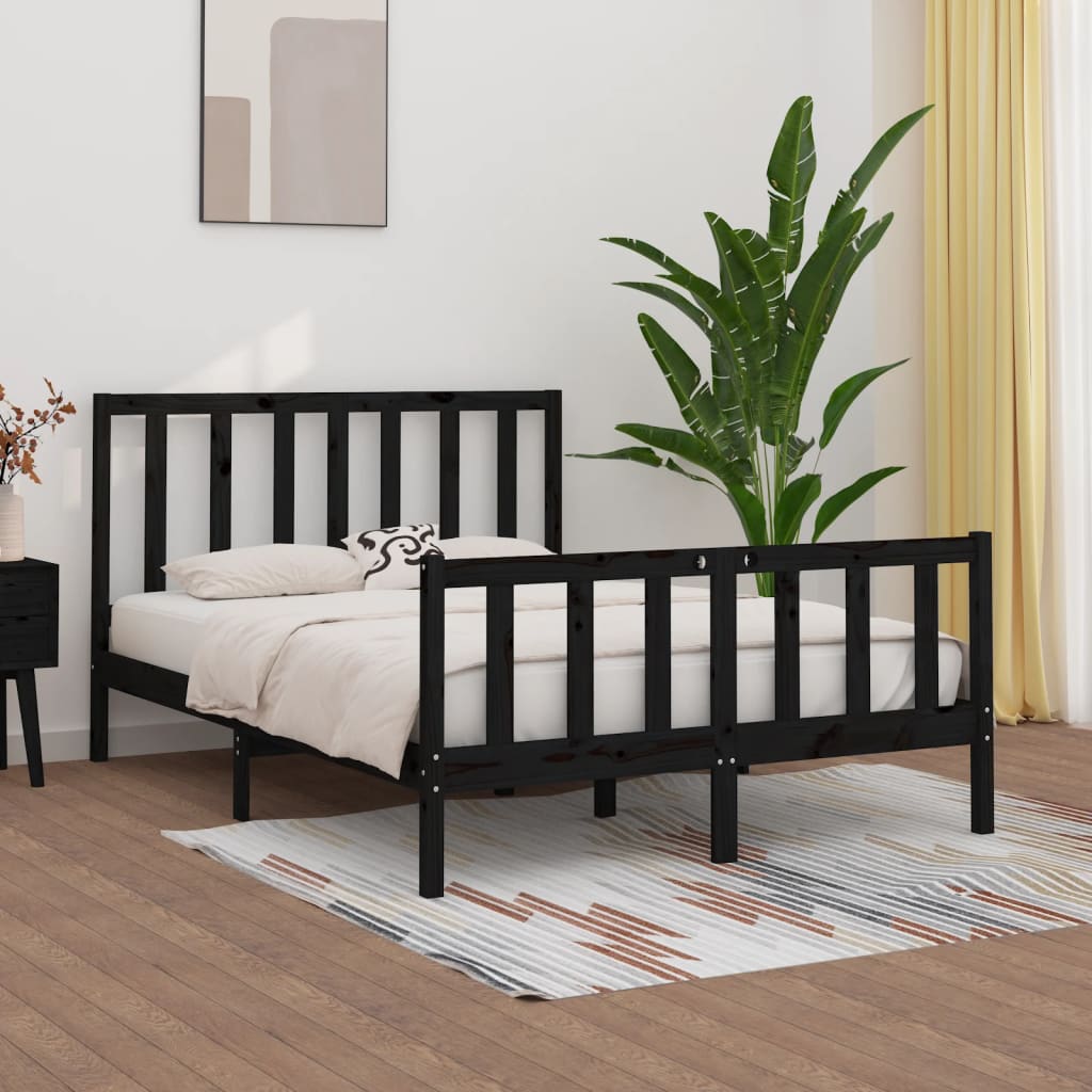 Bed Frame Without Mattress Small Double Solid Wood