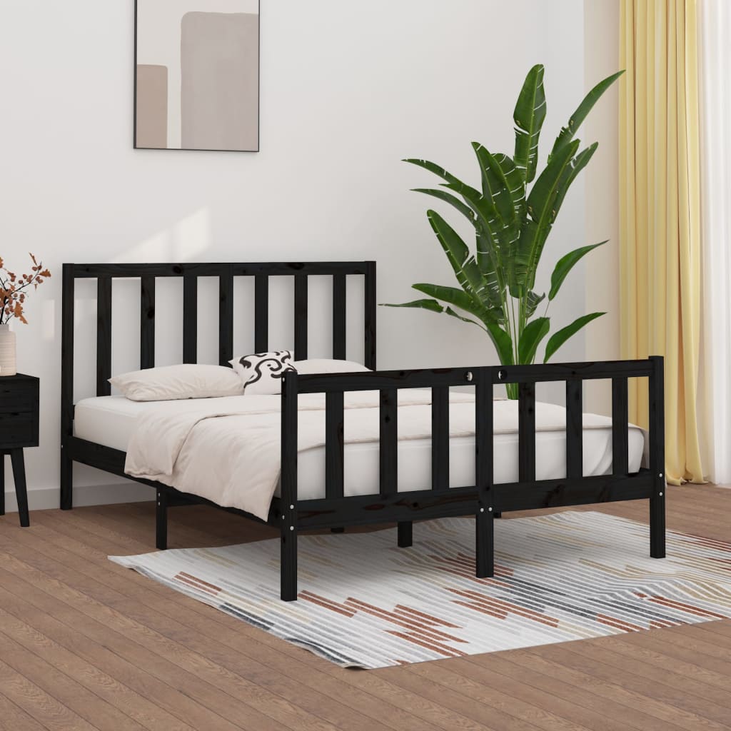 Bed Frame Without Mattress Small Double Solid Wood