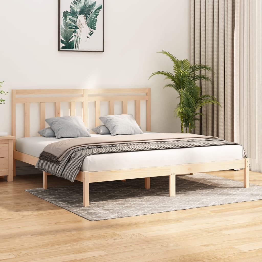 Bed Frame Without Mattress Solid Wood