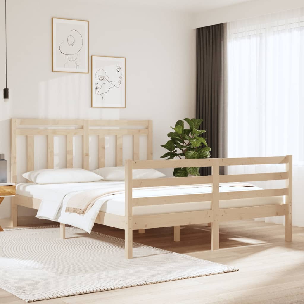 Bed Frame Without Mattress Solid Wood