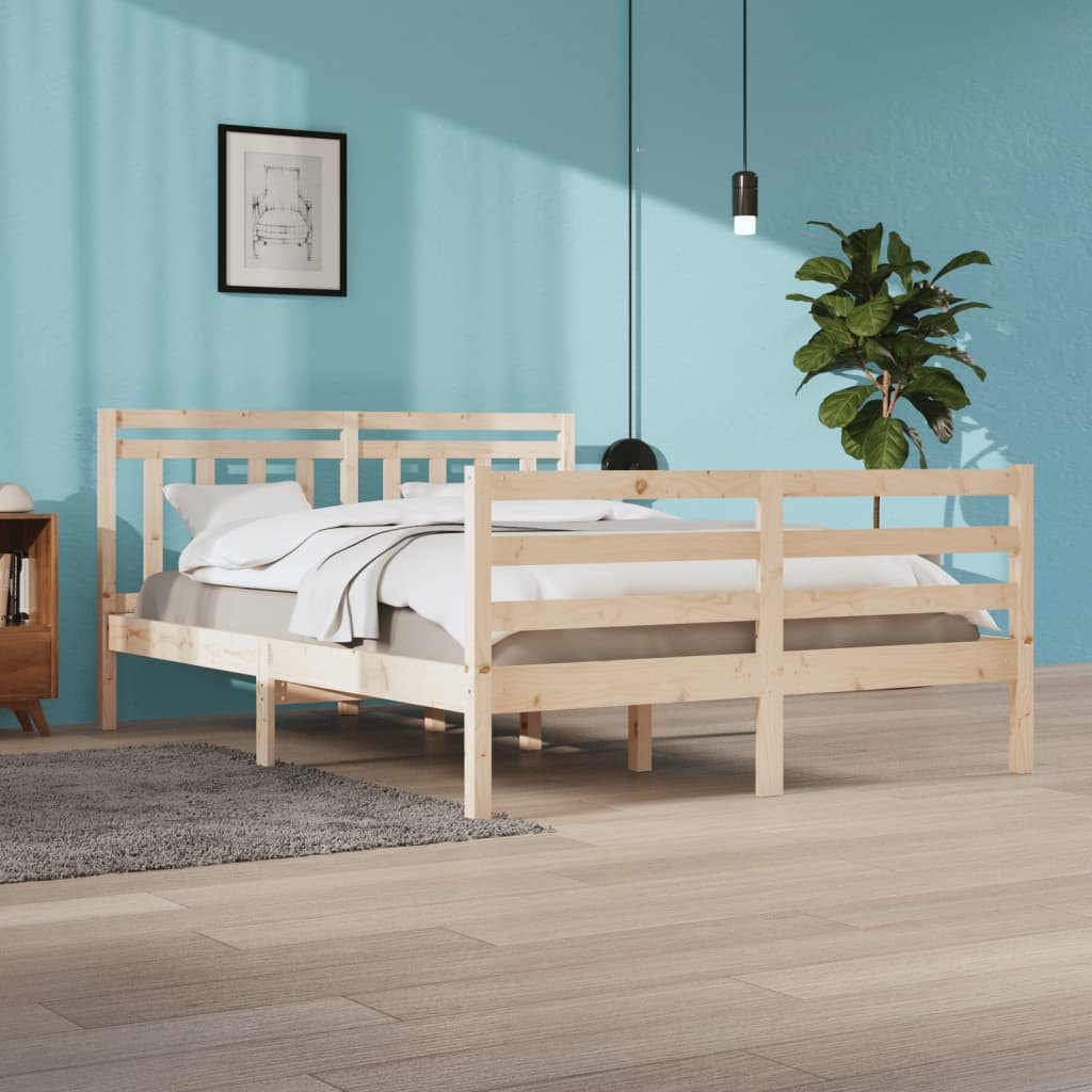 Bed Frame Without Mattress Solid Wood