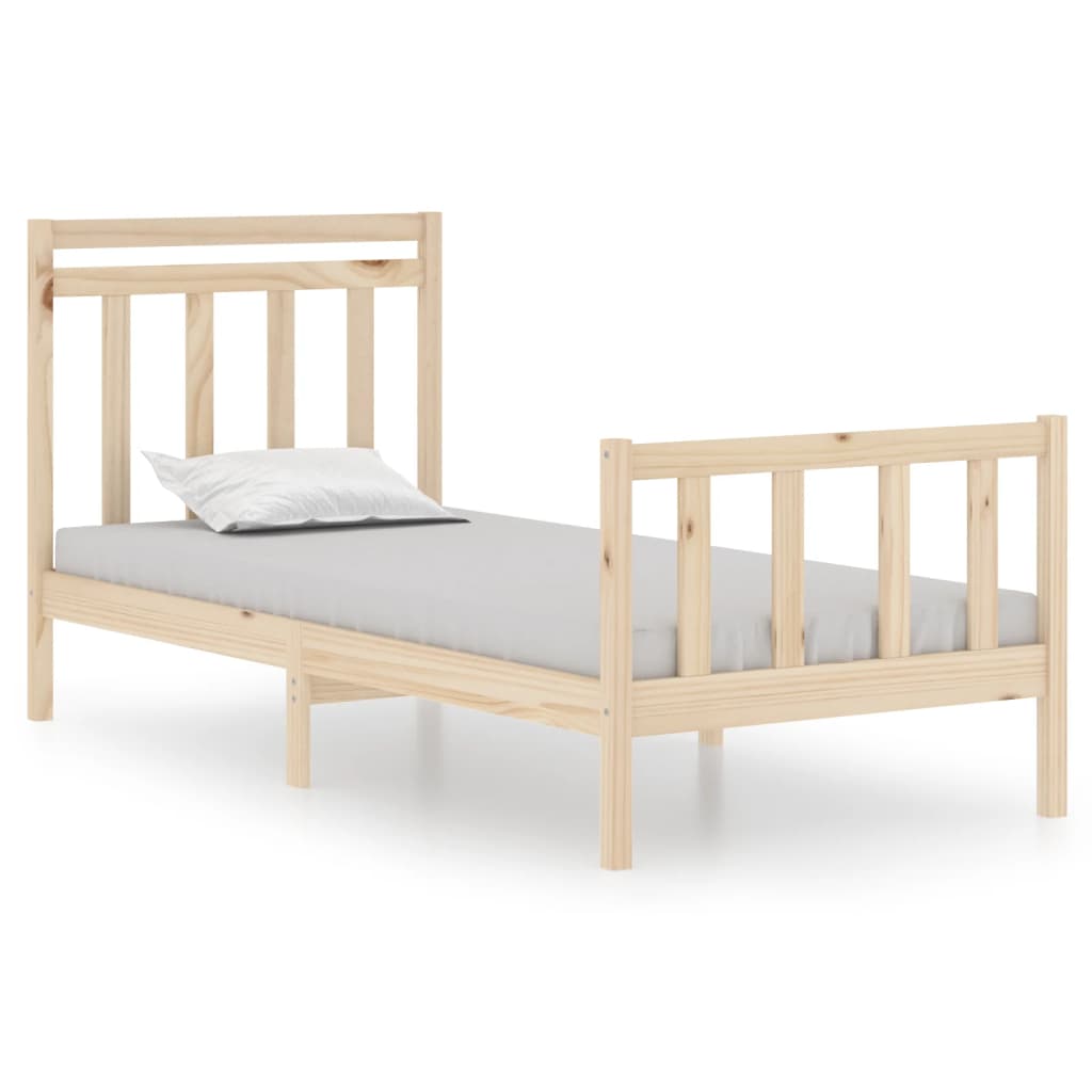 Bed Frame Without Mattress Single Solid Wood