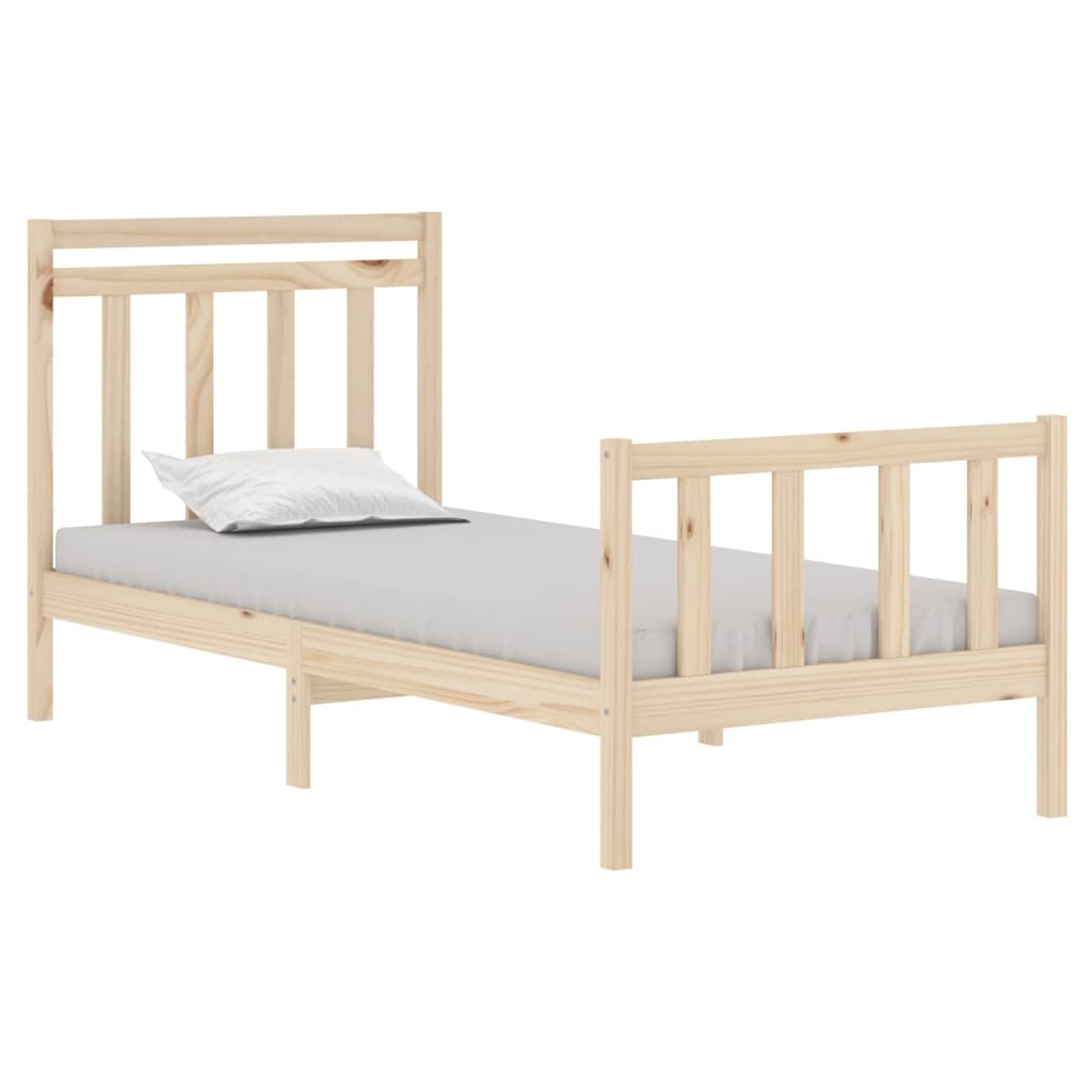 Bed Frame Without Mattress Single Solid Wood