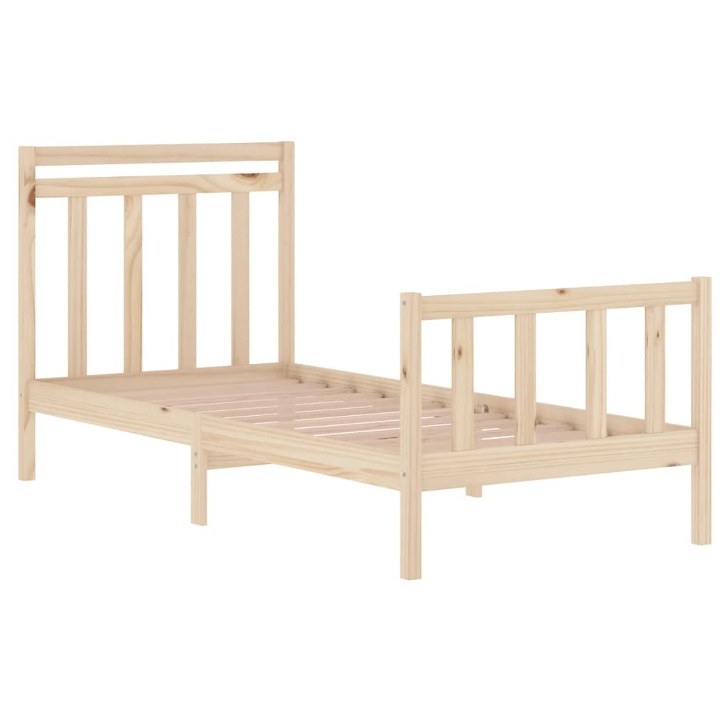 Bed Frame Without Mattress Single Solid Wood