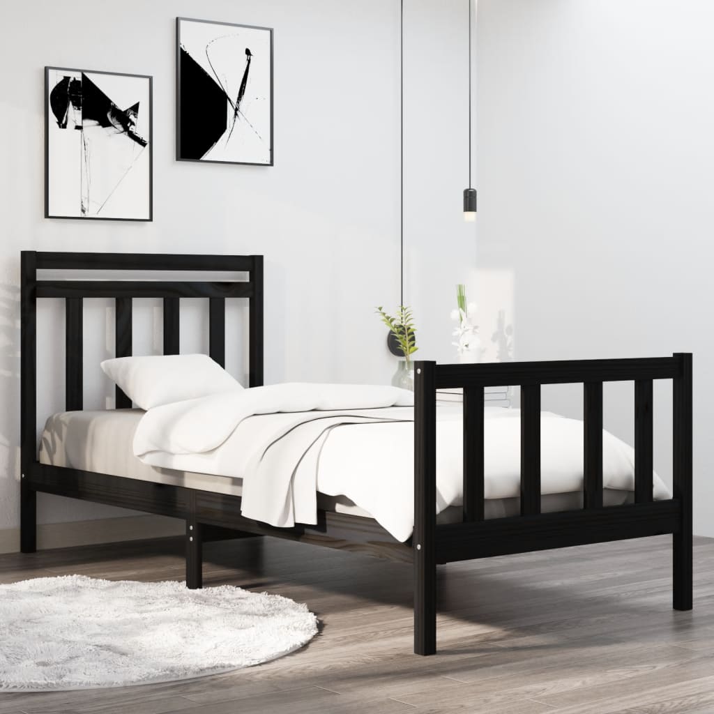 Bed Frame Without Mattress Single Solid Wood