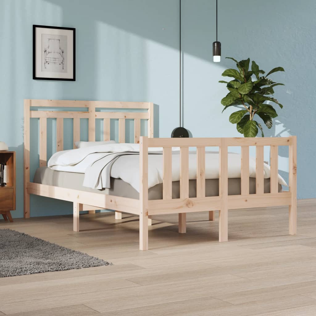Bed Frame Without Mattress Single Solid Wood