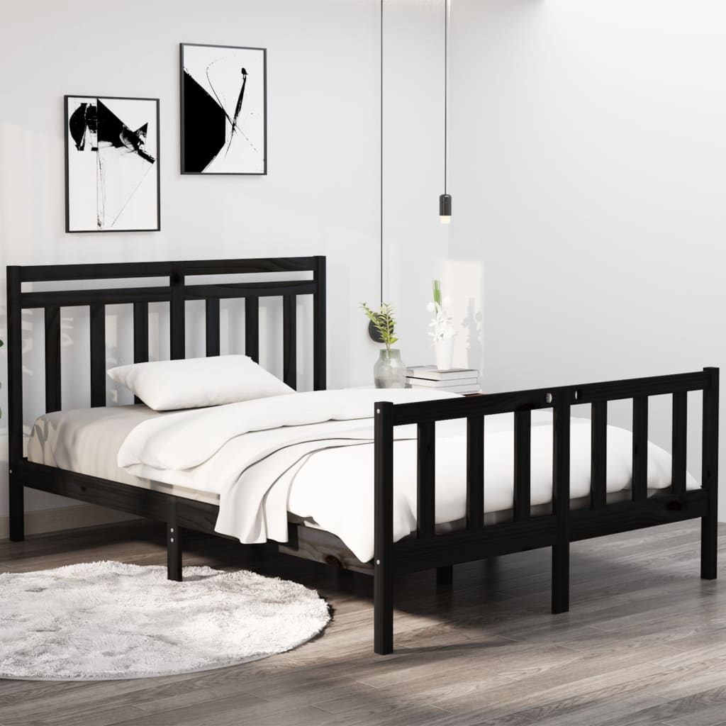 Bed Frame Without Mattress Single Solid Wood