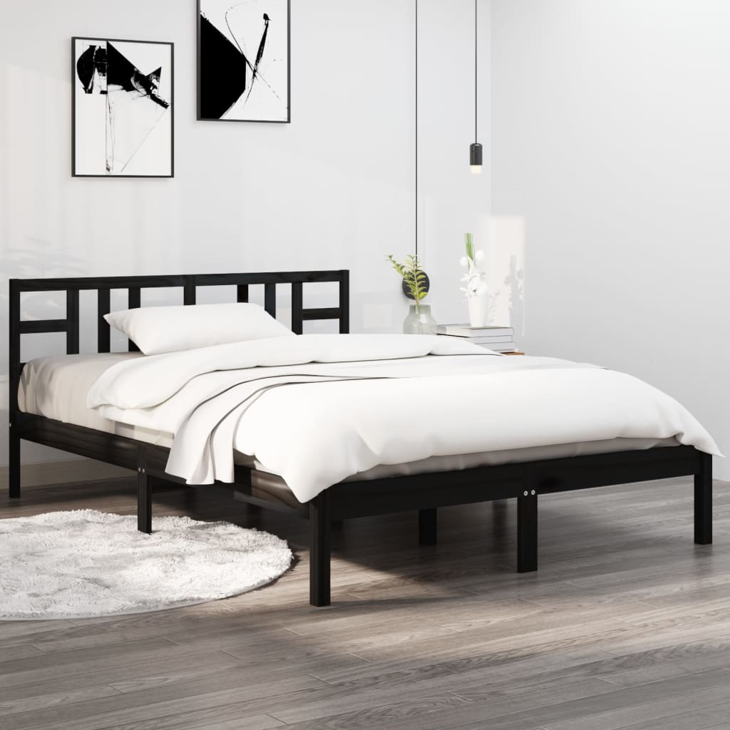 Bed Frame Without Mattress Solid Wood
