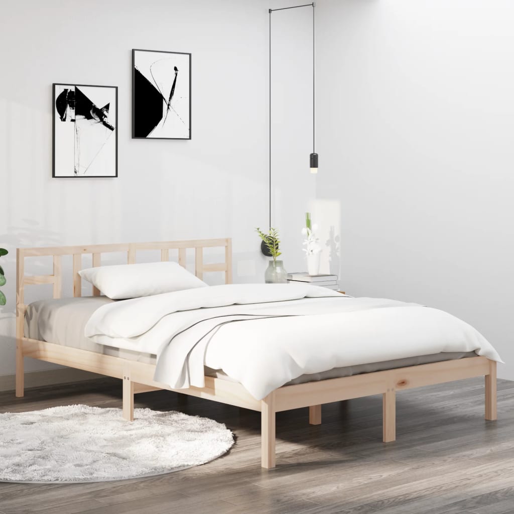 Bed Frame Without Mattress Solid Wood
