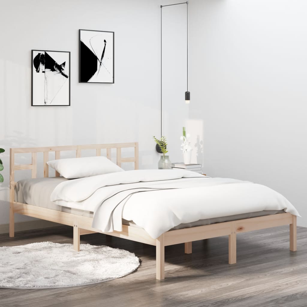 Bed Frame Without Mattress Solid Wood