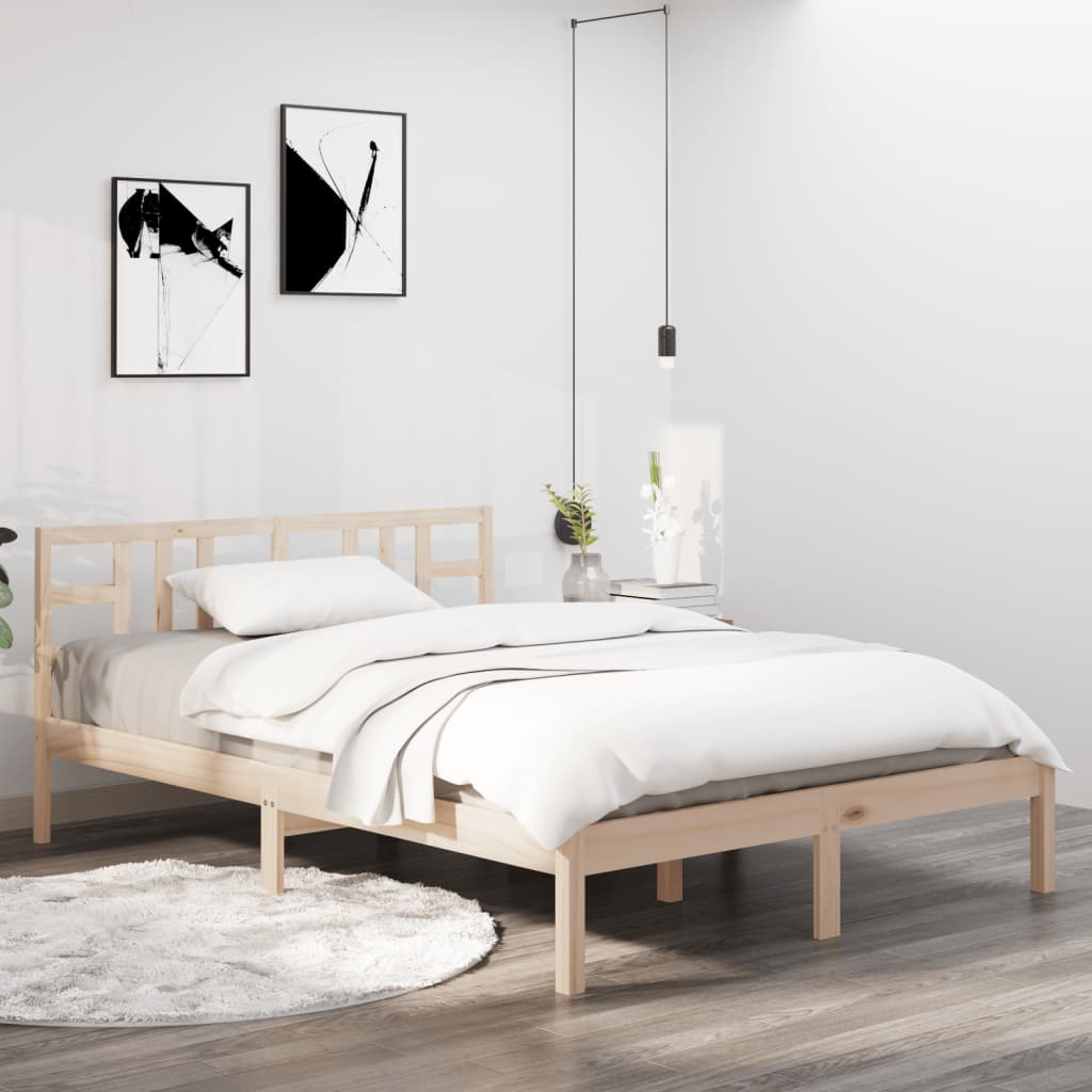 Bed Frame Without Mattress Solid Wood
