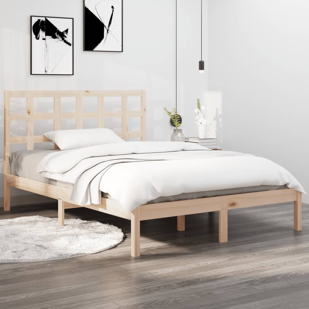 Bed Frame Without Mattress Solid Wood