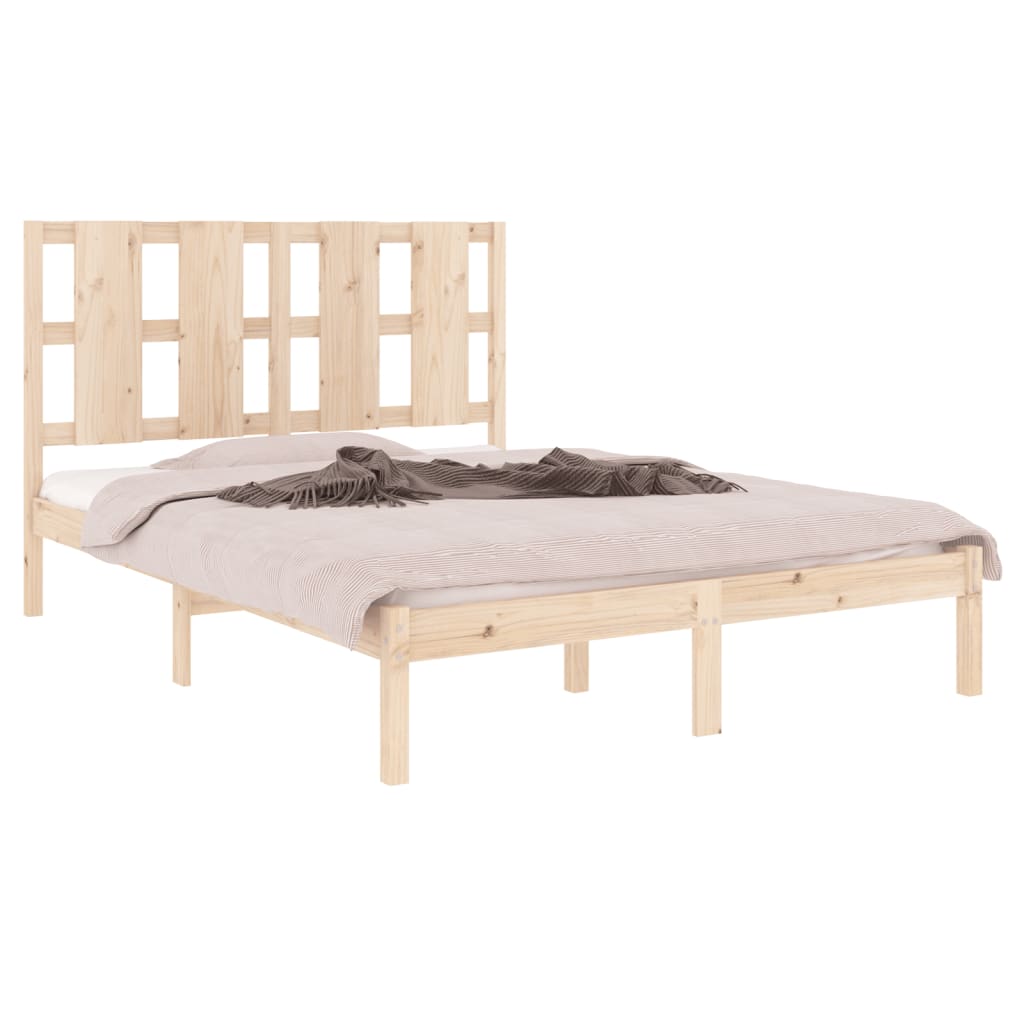 Bed Frame Without Mattress Small Double Solid Wood