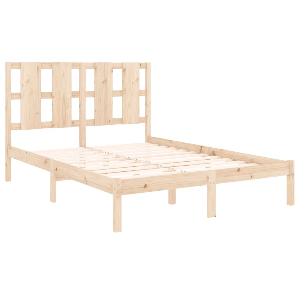 Bed Frame Without Mattress Small Double Solid Wood