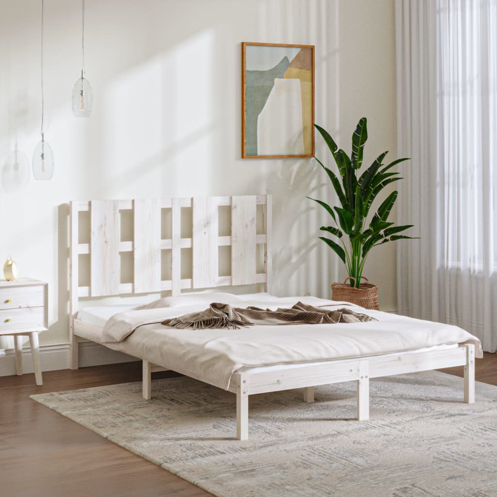 Bed Frame Without Mattress Small Double Solid Wood