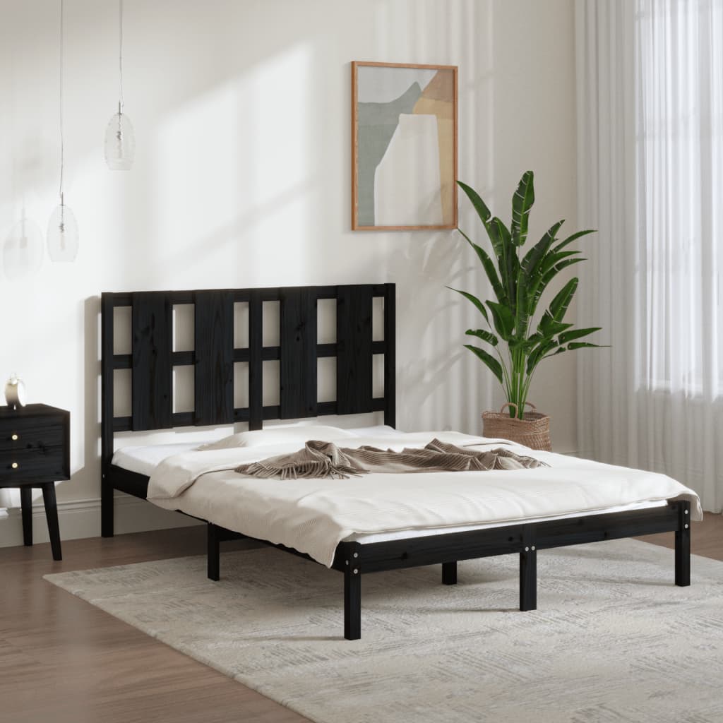 Bed Frame Without Mattress Small Double Solid Wood