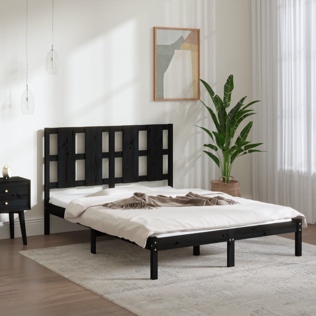 Bed Frame Without Mattress Small Double Solid Wood