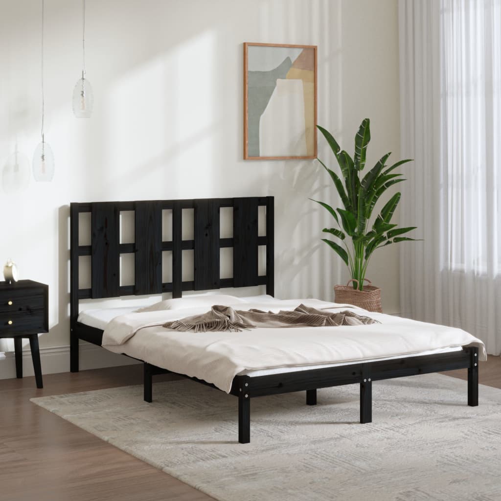 Bed Frame Without Mattress Small Double Solid Wood