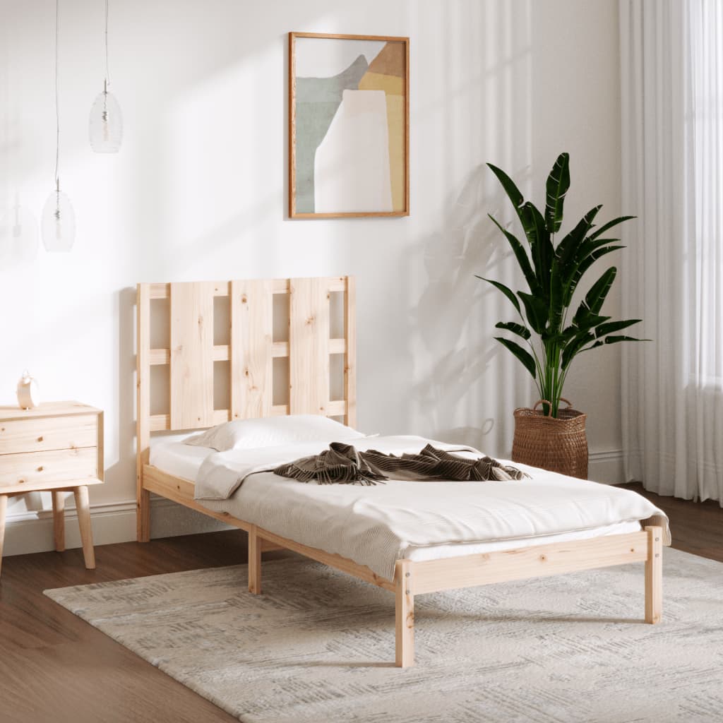 Bed Frame Without Mattress Small Double Solid Wood