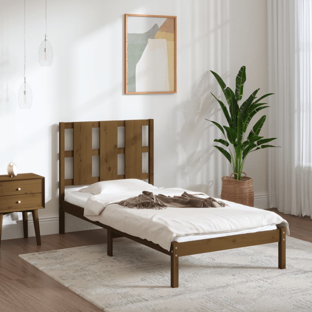 Bed Frame Without Mattress Small Double Solid Wood