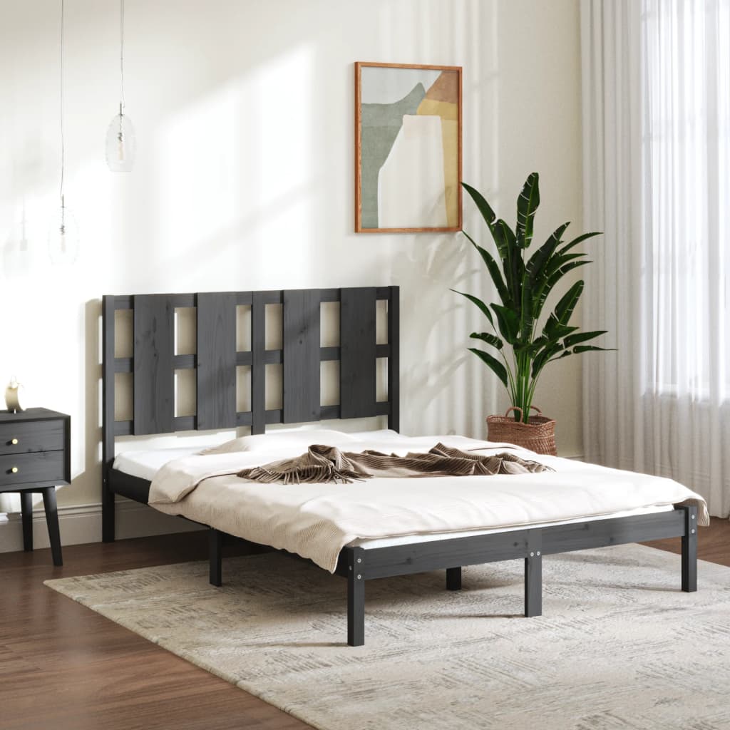 Bed Frame Without Mattress Small Double Solid Wood