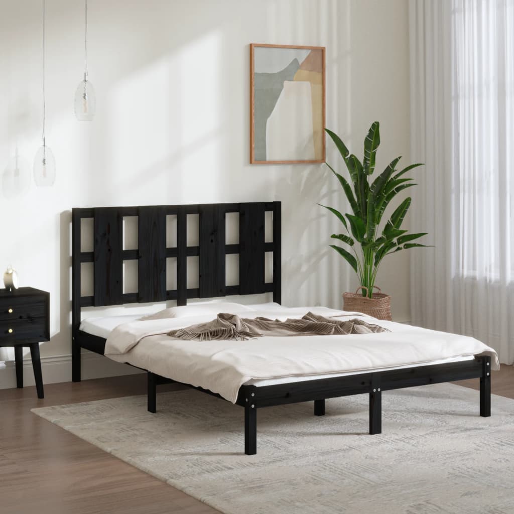 Bed Frame Without Mattress Small Double Solid Wood