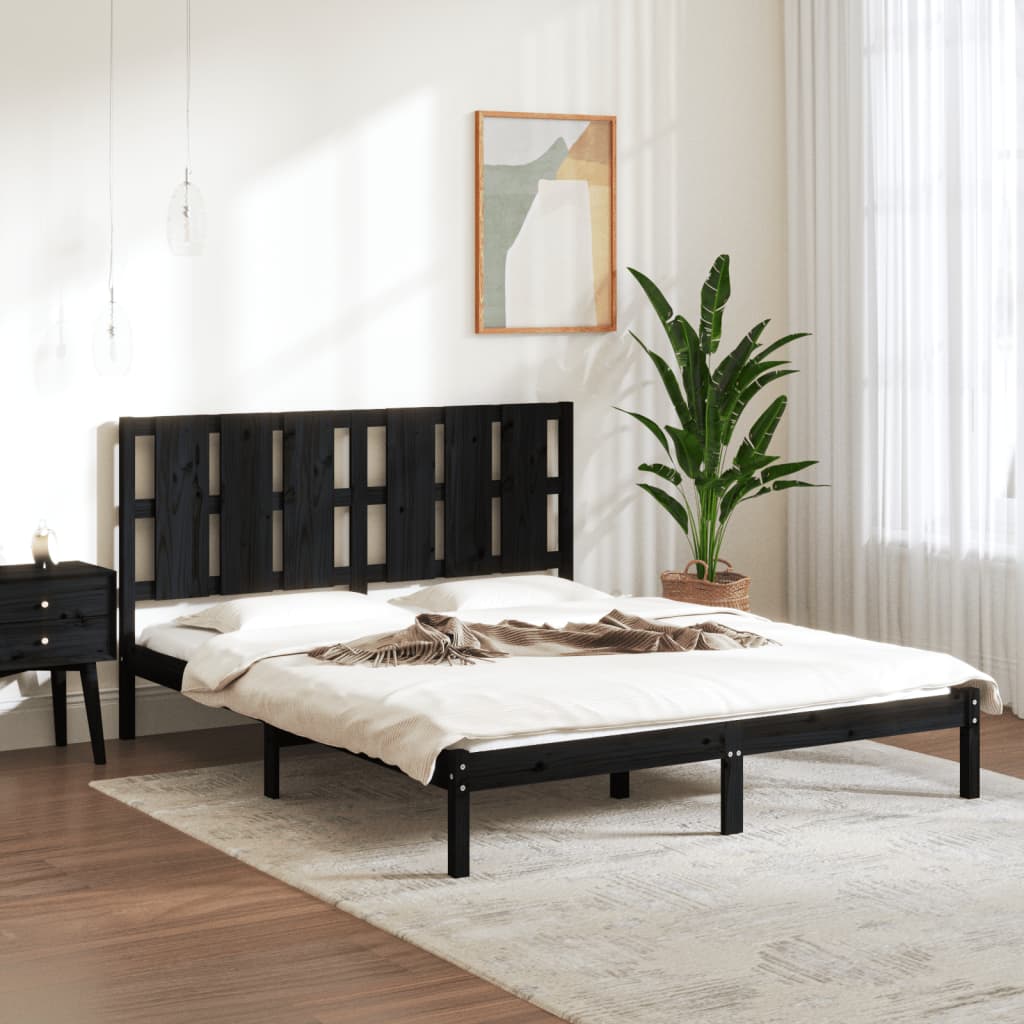 Bed Frame Without Mattress Small Double Solid Wood