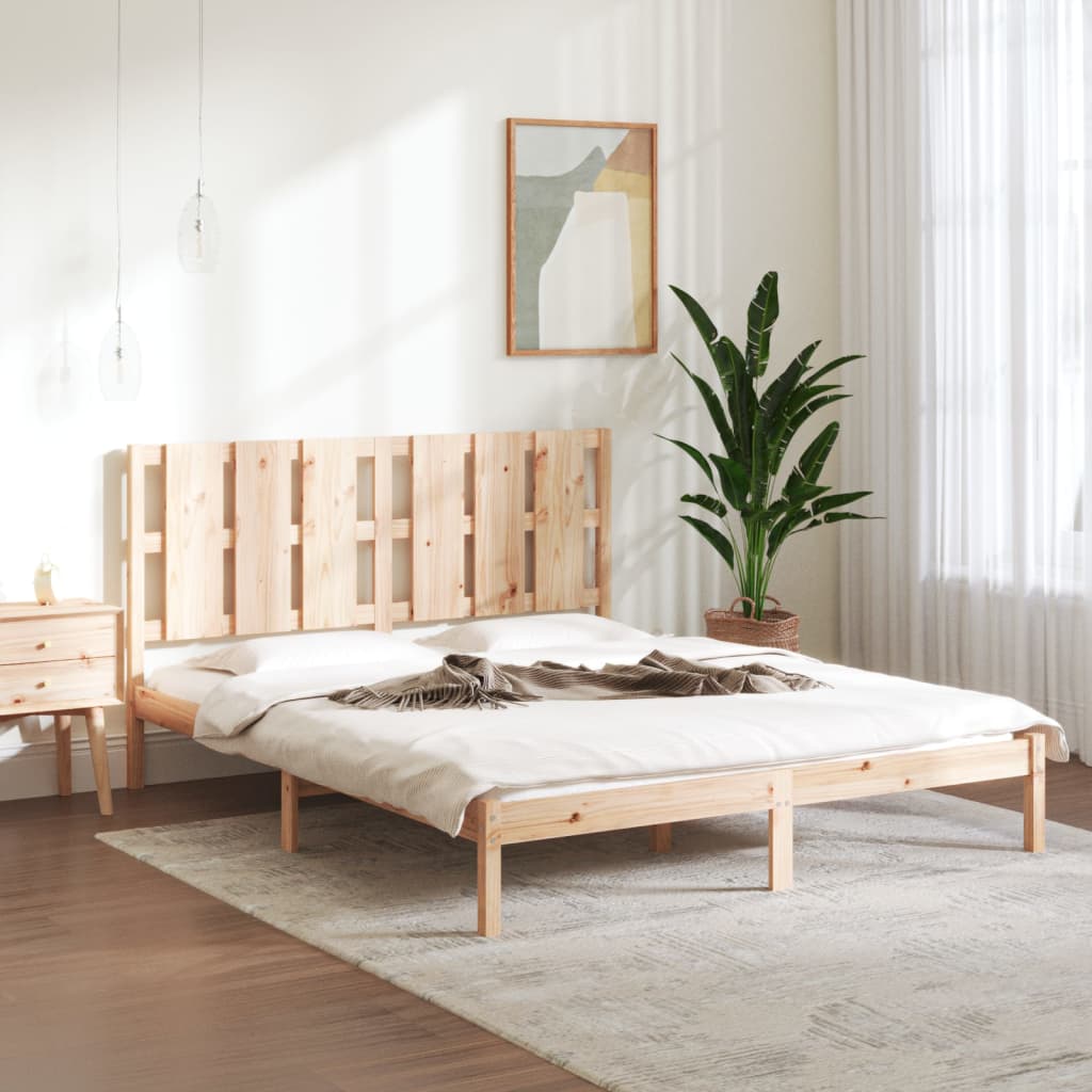 Bed Frame Without Mattress Small Double Solid Wood