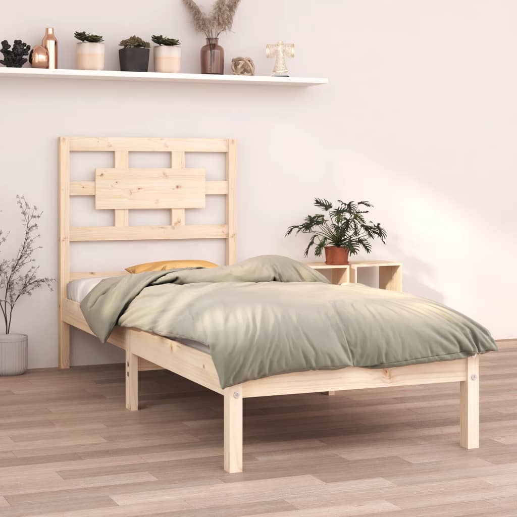 Bed Frame Without Mattress Small Single Solid Wood