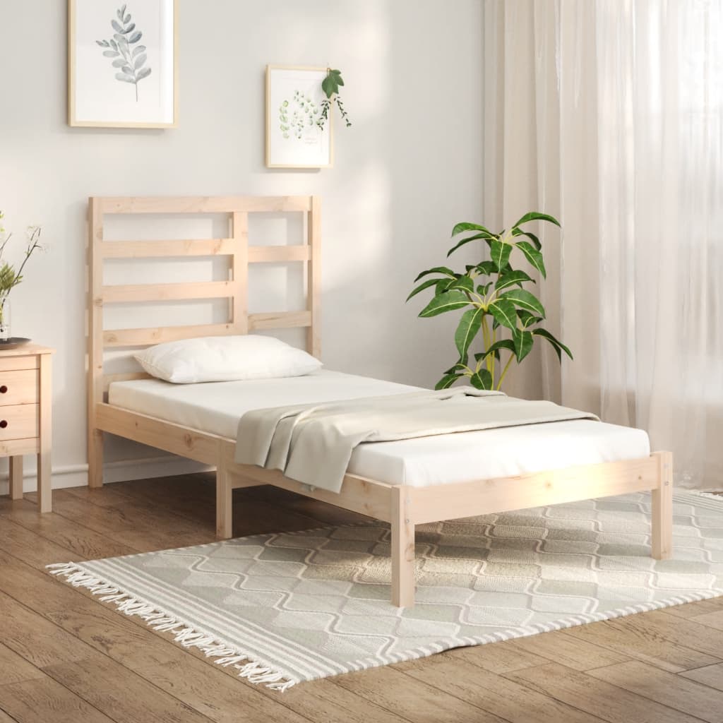 Bed Frame Without Mattress Solid Wood Single Single