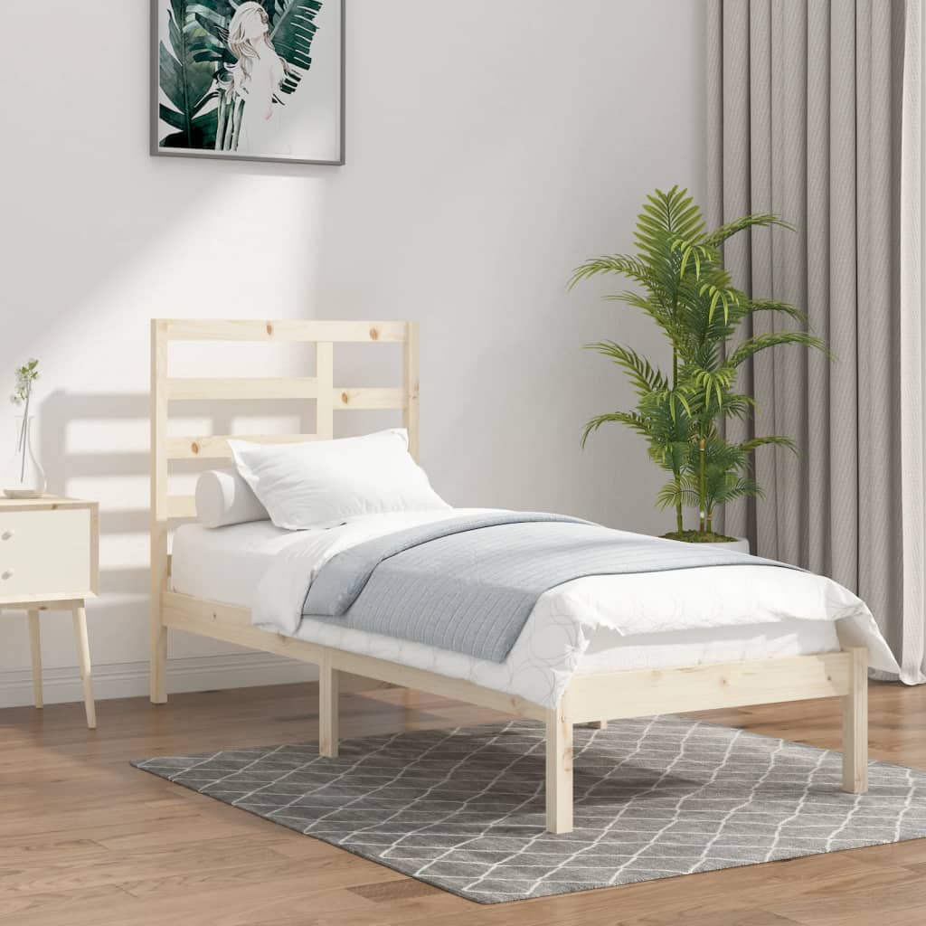 Bed Frame Without Mattress Solid Wood Single Single