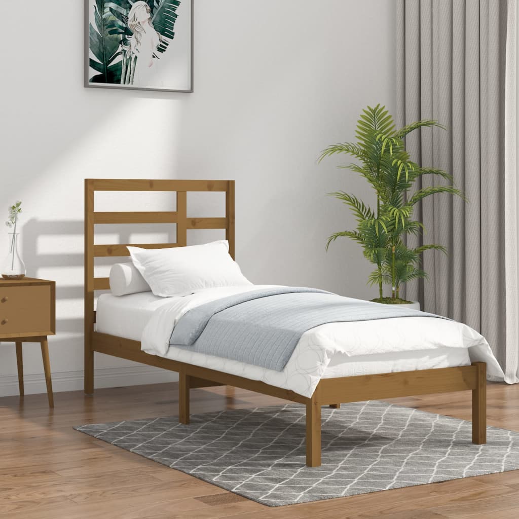 Bed Frame Without Mattress Solid Wood Single Single