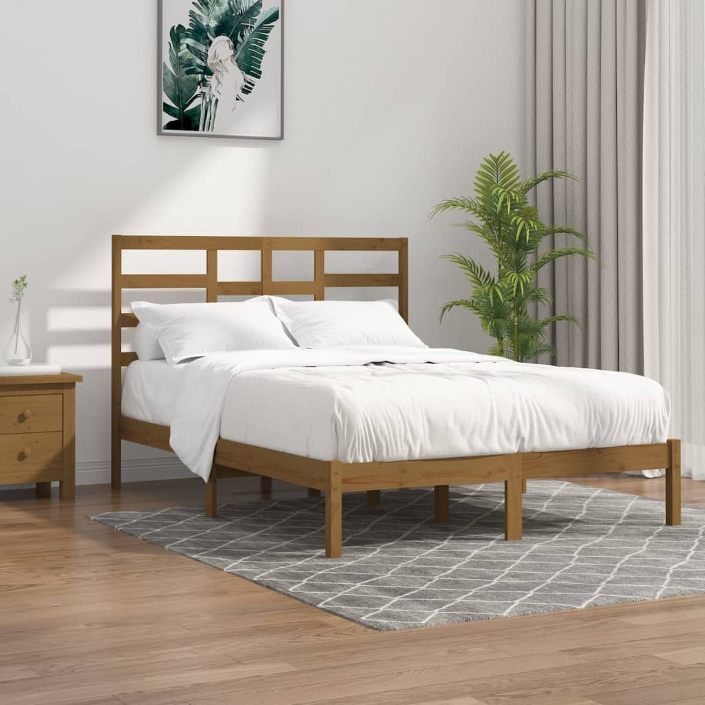Bed Frame Without Mattress Solid Wood Single Single