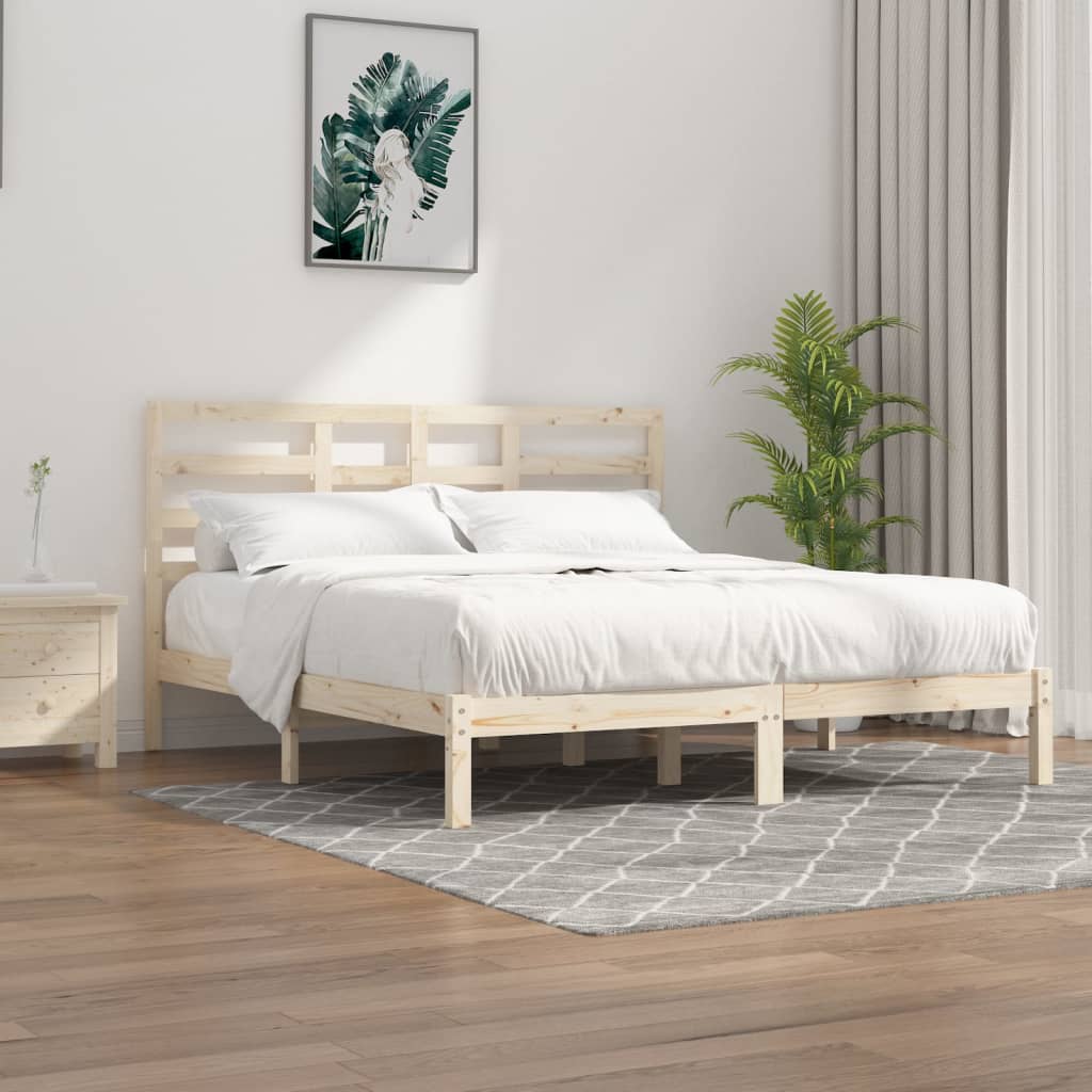 Bed Frame Without Mattress Solid Wood Single Single